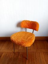 Chaise moumoute orange Pelfran 