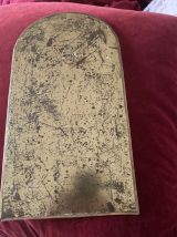 Miroir ethnique en laiton travaillé des annees 80.