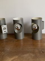 Lot de 3 appliques Oxar. 1970. Space age