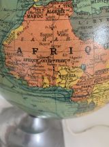 Globe terrestre J.Forest verre vintage 1950 mappemonde - 37 