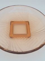  Plat art déco rose