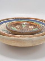  Set de 3 coupelles en terre cuite 