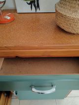 Petit meuble de rangement vintage relooké 