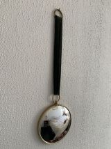 Miroir vintage 1960 oeil de sorcière vert - 20 x 67 cm