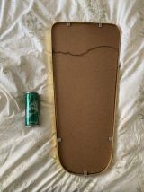 Miroir vintage 1960 rétroviseur asymétrique forme libre doré