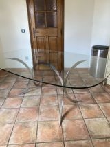 Table Boris Tabacoff pour CHRISTOFLE. 1970. Space age.