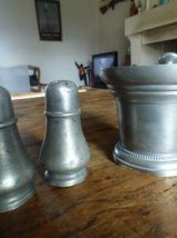 Ensemble Salière Poivrière et Mortier/ Pilon
