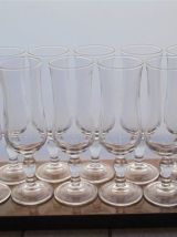  Série de 12 flûtes à champagne 