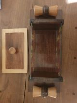 Bonbonnière vintage bois/verre