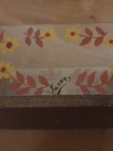 Bonbonnière vintage bois/verre