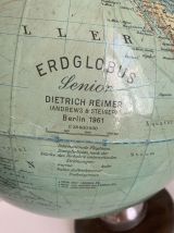 Globe vintage 1961 terrestre Dietrich Reimer Berlin mappemon