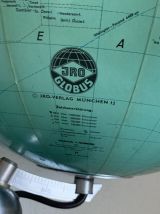 Globe vintage 1960 terrestre JRO Verlag bois PVC mappemonde 