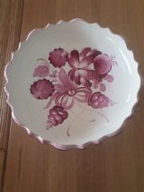 Coupe sur pied peinte main