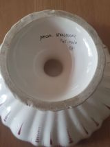 Coupe sur pied peinte main