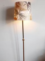 Lampadaire métal doré style Louis XV 