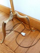 Lampadaire métal doré style Louis XV 