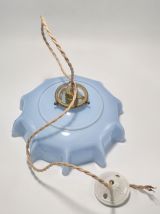 Suspension en opaline bleue
