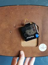 Horloge vintage pendule murale silencieuse Bleu orange vert