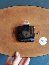 Horloge formica vintage pendule murale silencieuse "Jaune"