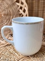 Mug grande tasse fleur bleue 