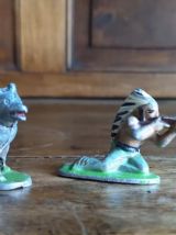 Lot de figurines en aluminium Quiralu (années 50)