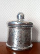 Bonbonnière vintage en verre églomisé 