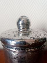 Bonbonnière vintage en verre églomisé 