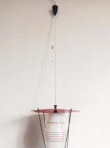 Suspension vintage verre et Plexiglas 1960 