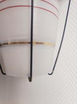 Suspension vintage verre et Plexiglas 1960 