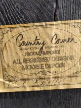 Panneau en bois Country corner "La carte des fromages"