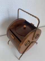 Pot vintage 1960 à tabac tabatière fut tonneau pipe vin - 25