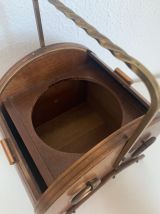 Pot vintage 1960 à tabac tabatière fut tonneau pipe vin - 25