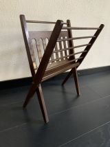 Porte-revues vintage 1960 Cees Braakman vinyles magazines - 