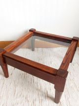 Table basse scandinave bois et verre 