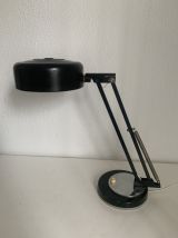 Lampe vintage 1950 industrielle type Jumo noire bureau - 35 