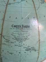 Globe  vintage 1976 terrestre tripode Taride philips challen