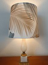 Lampe albâtre et bronze doré 