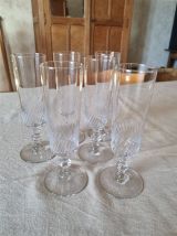 6 flûtes à champagne