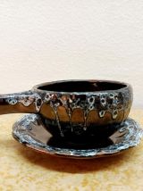 Six tasses à café vintage Sars Poteries 1960