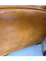 Canapé fabriqué sur mesure 3 pl. en mouton de basane 