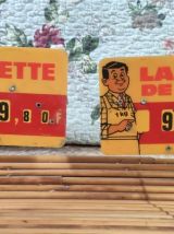 6 étiquettes de boucherie (vintage)