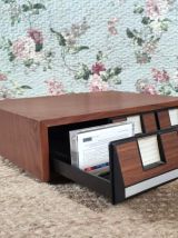 Boite de rangement pour cassettes audio (années 70/80)