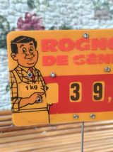 4 étiquettes de boucherie (vintage)