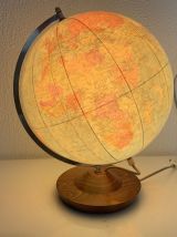 Globe terrestre vintage 1978 de Räth Leipzig ex-RDA - 43 cm