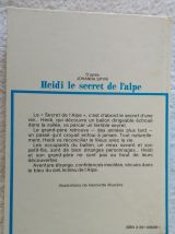 Heidi Le secret de l'alpe - éd. G.P Rouge et Or - 1979