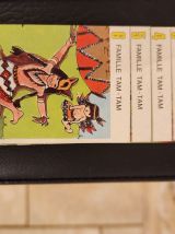 Jeu de 7 familles rétro "Les Indiens" | Rare | Années 70