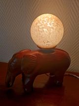 Lampe éléphant verre de Clichy art déco 