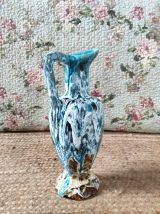 Grand vase/pichet en céramique émaillée Vallauris (années 60