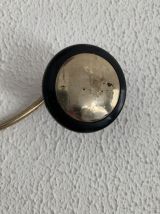 Portemanteau vintage 1960 doré 3 patères - 45 x 7 cm