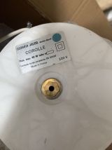 Lampe vintage 1970 Georgia Jacob modèle Corolle jaune flave 